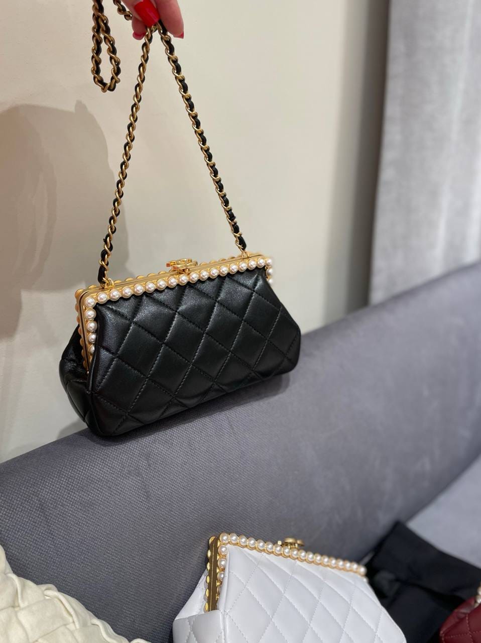 Chanel  Clutch in Pearly Lambskin