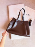 ZARA  PINCH TOTE BAG