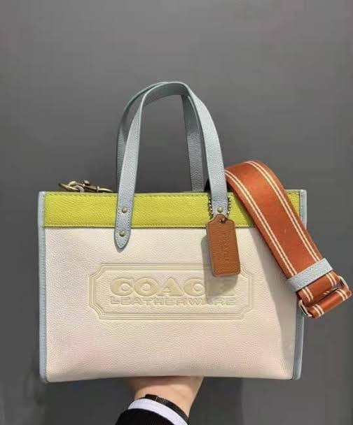 COACH Field Tote 30 In Colorblock With Coach Badge